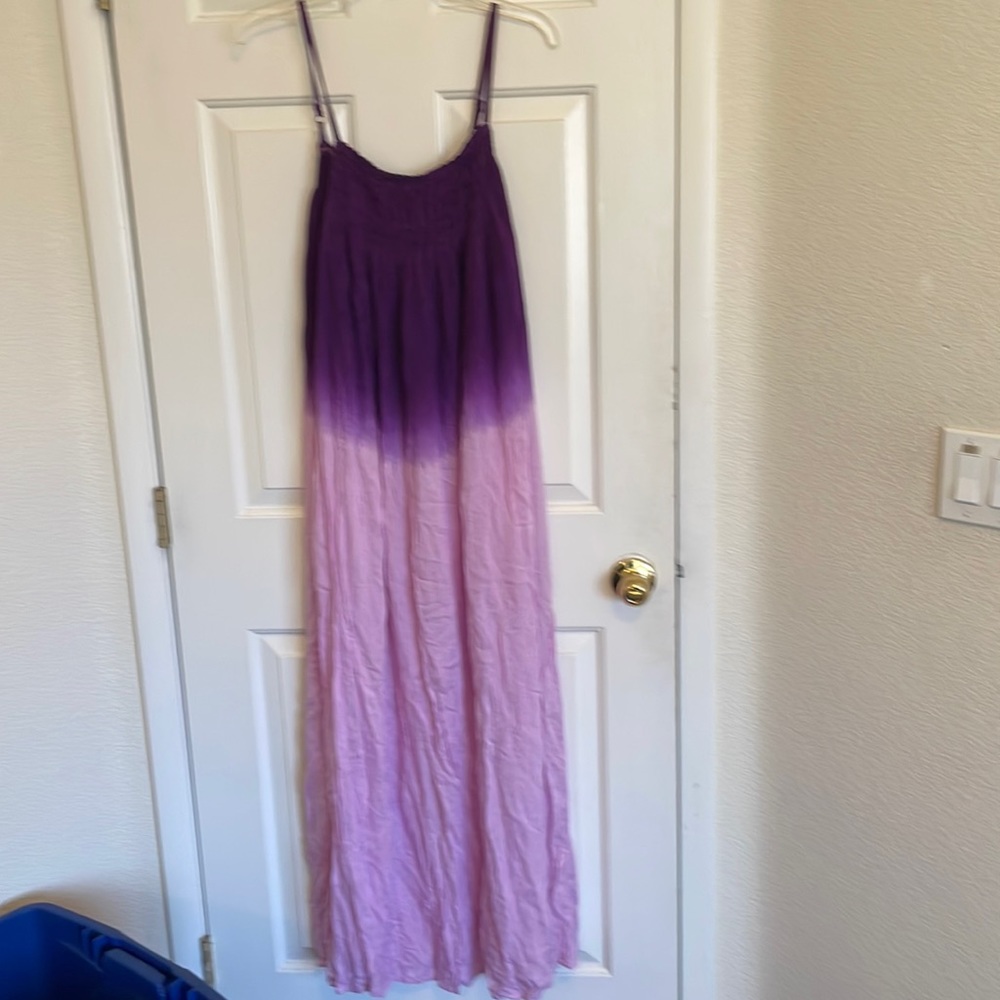 Purple boho maxi dress
